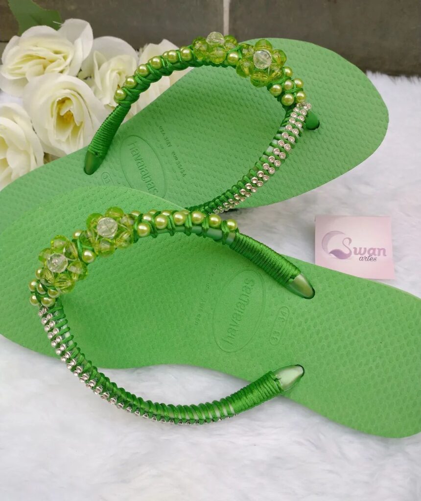 Modelo Havaiana Slim Verde Cítrico 😍